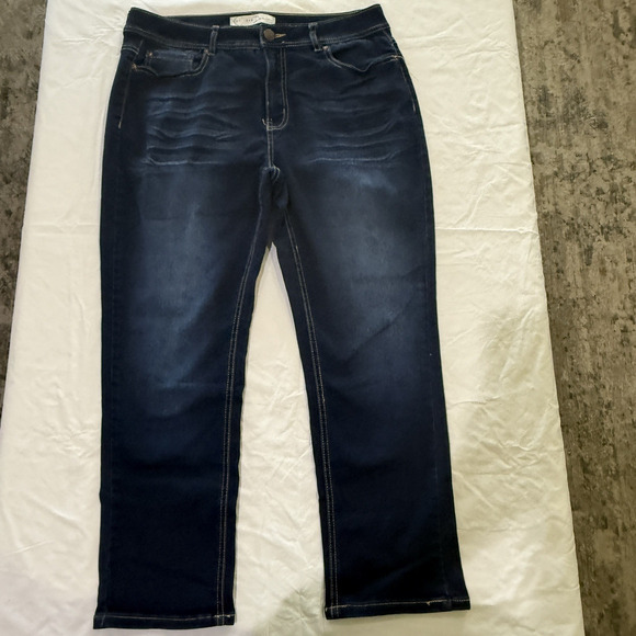 Celebrity Pink Women's Size 1/25 Mid Rise Ankle Skinny Blue Denim Jeans 0180 - Picture 1 of 9